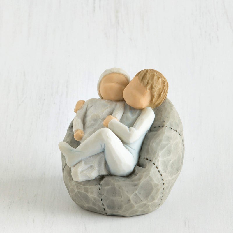 Willow Tree My New Baby (Sky), Lots to Learn to Love to Grow Together, Celebrates New Siblings, Blended Families, A Gift for Big Brother or Big Sister, Sculpted Hand-Painted Figure - Image 2